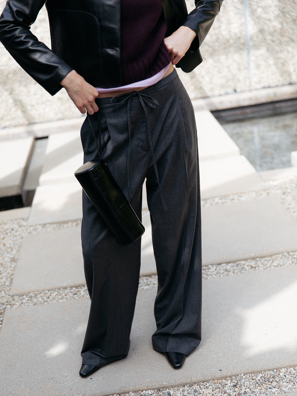 Relaxed Soft Wool Trousers