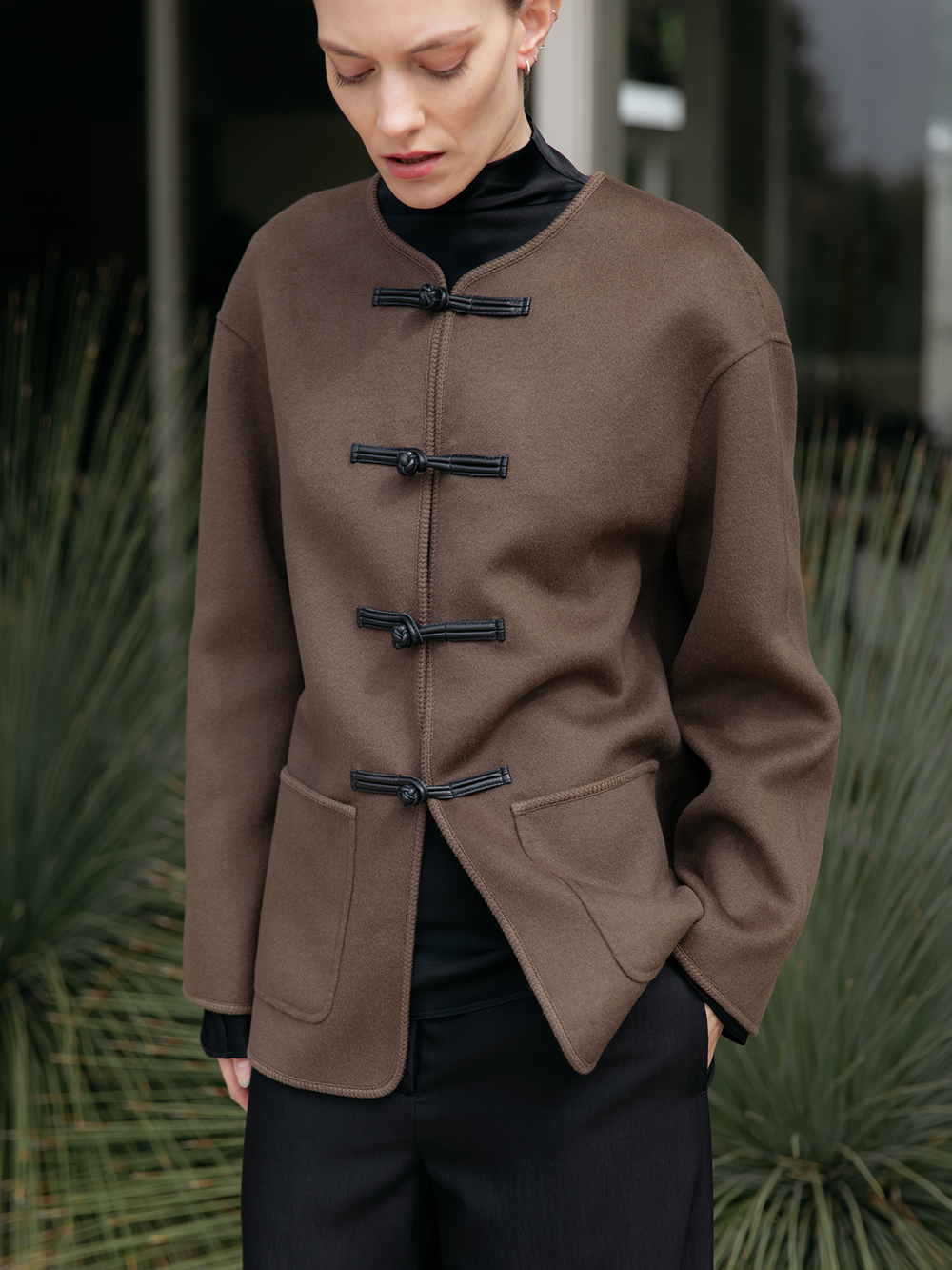 Mandarin Double-Face Jacket