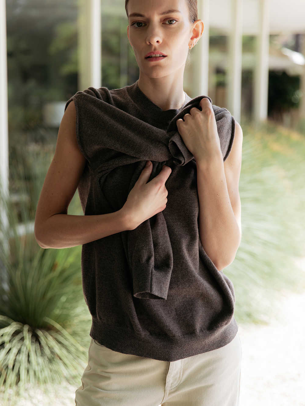 Crewneck with Open Armhole
