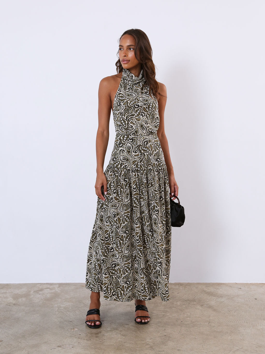 Scarf Halter Dress