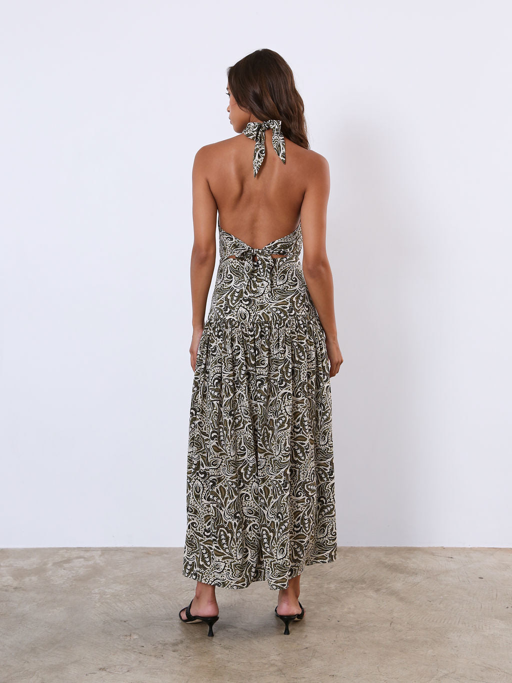 Scarf Halter Dress