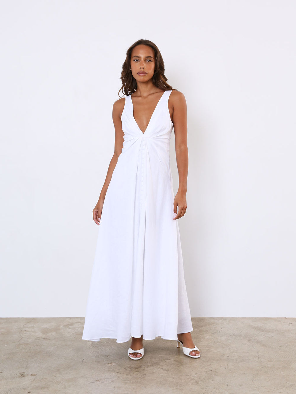 Sabrina Linen Maxi Dress