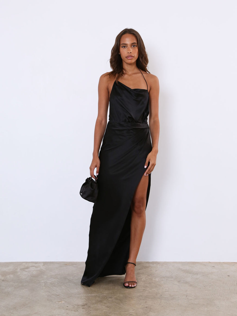 Halter Cowl Gown