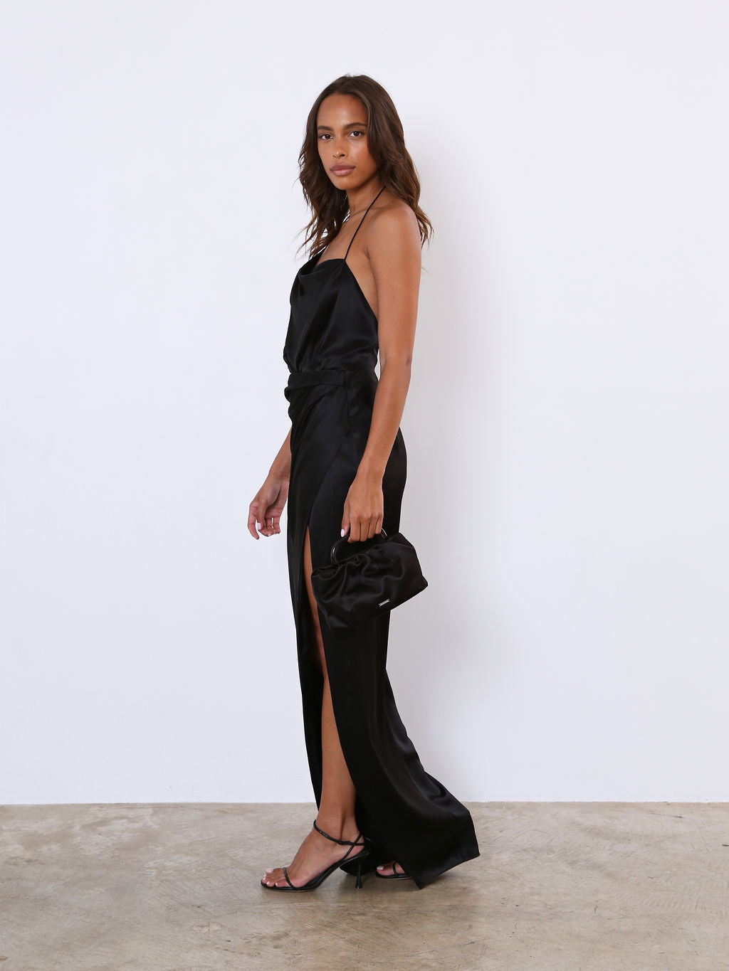 Halter Cowl Gown