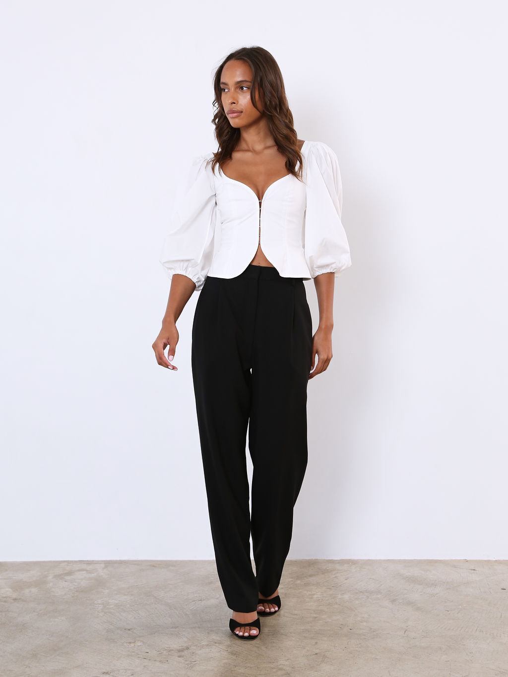 High Waist Pleat Pant