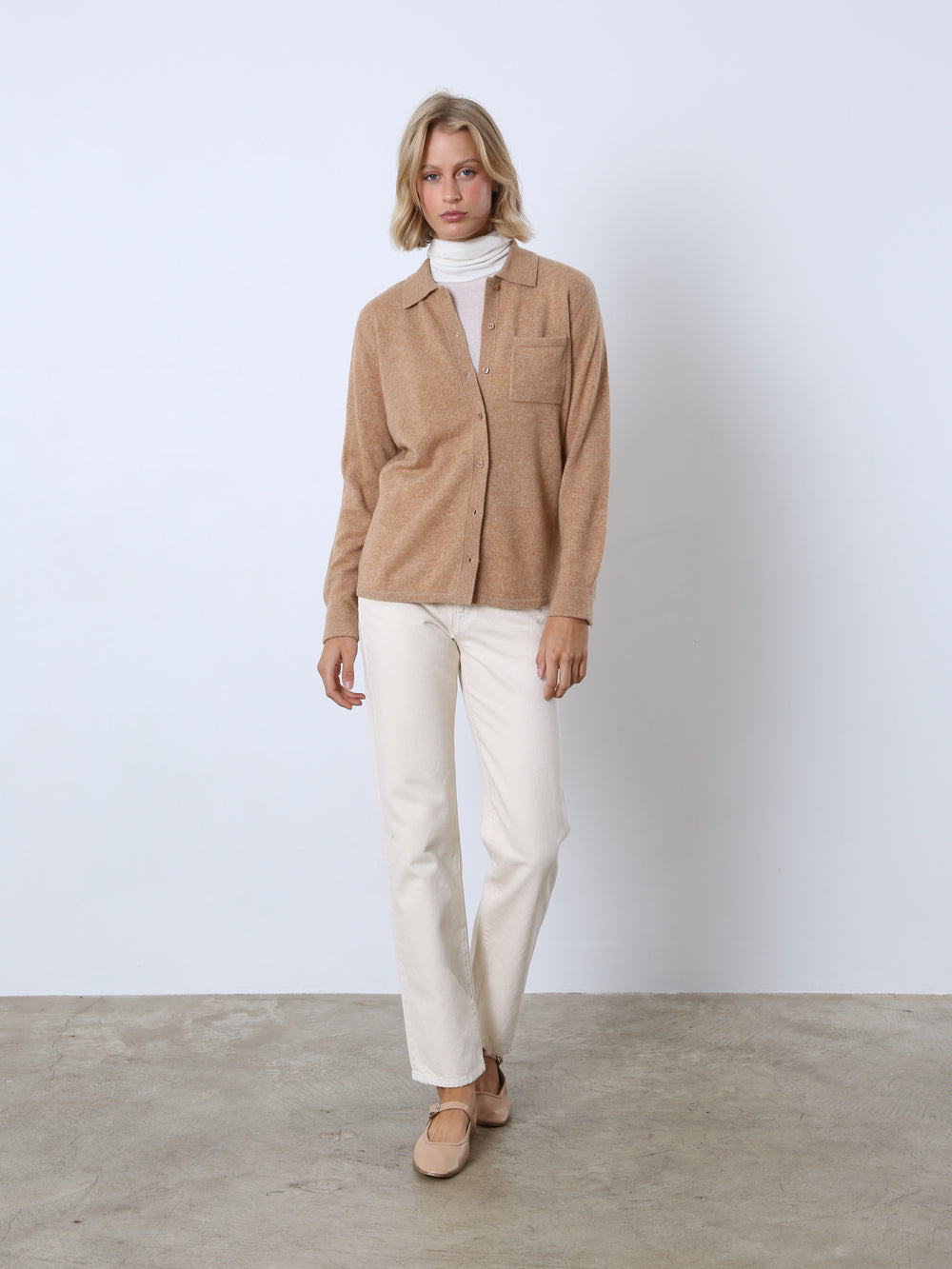 Cashmere Button-Down Shirt