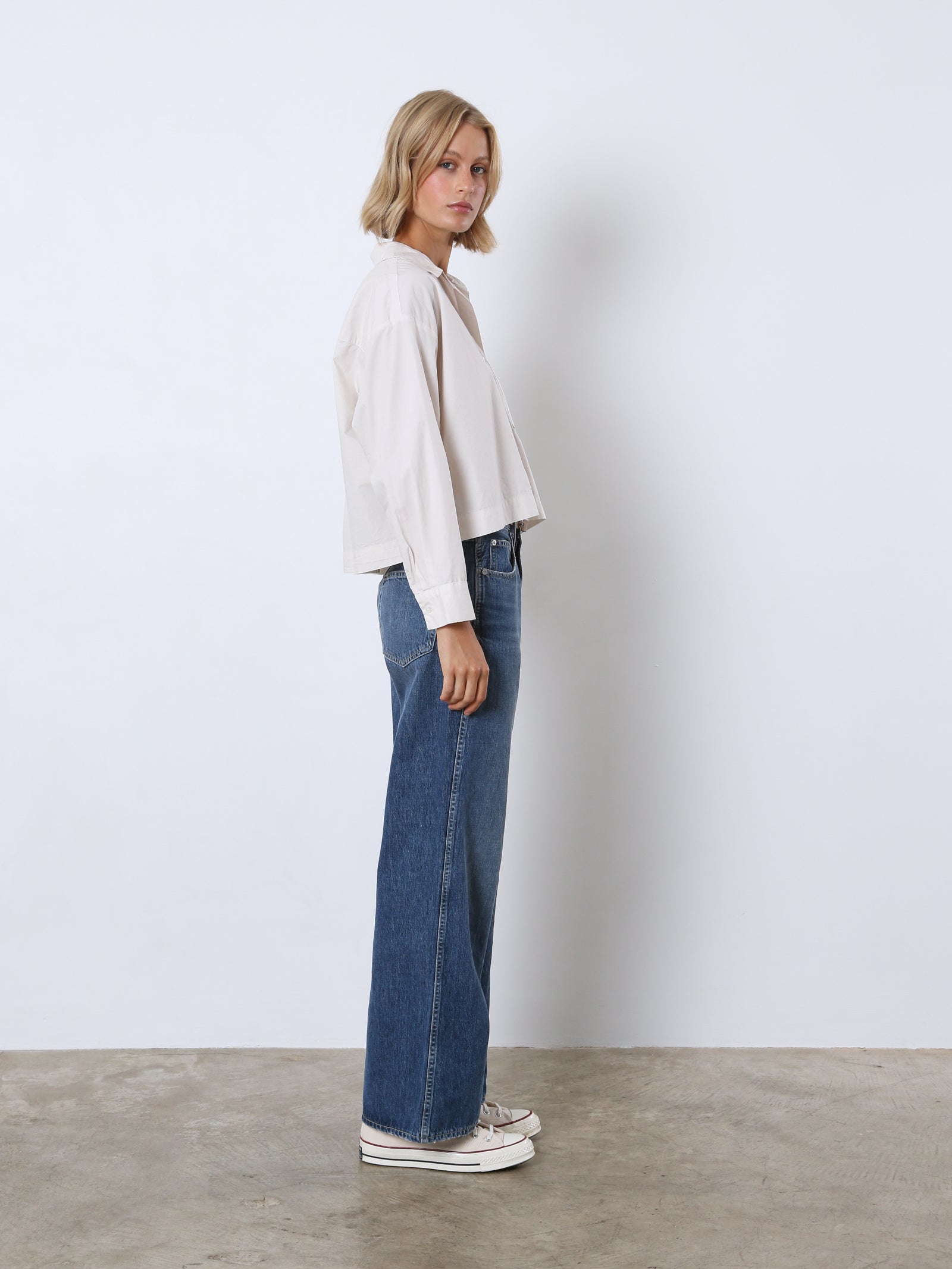 Lucille Cropped Button-Up