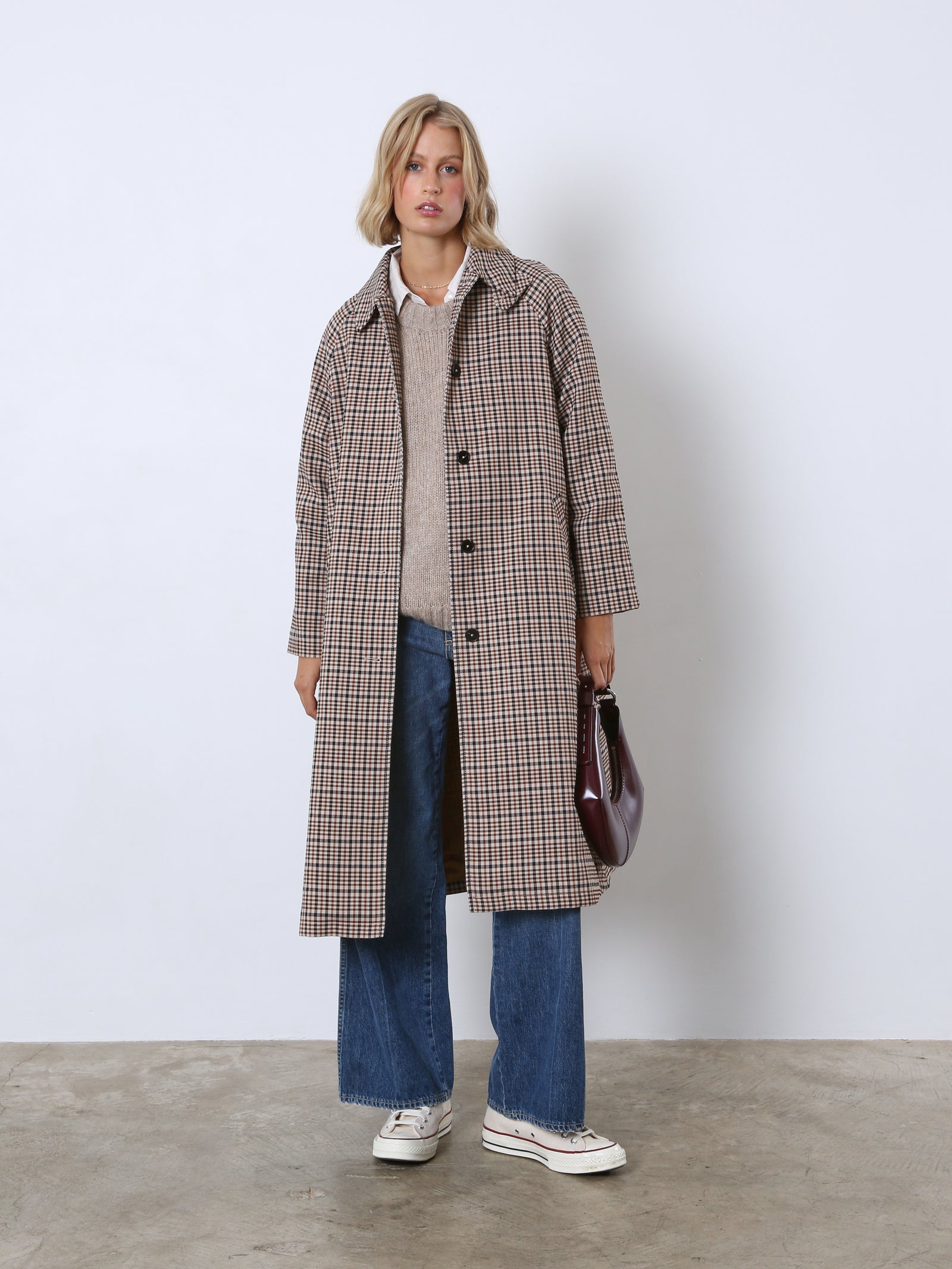 Single Breasted Long Coat