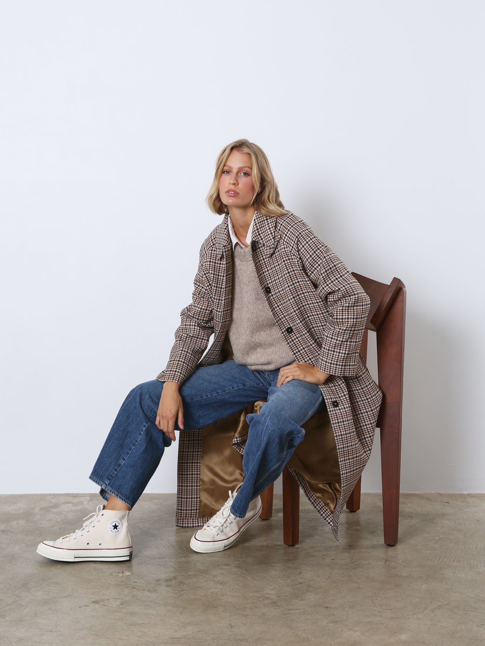 Single Breasted Long Coat