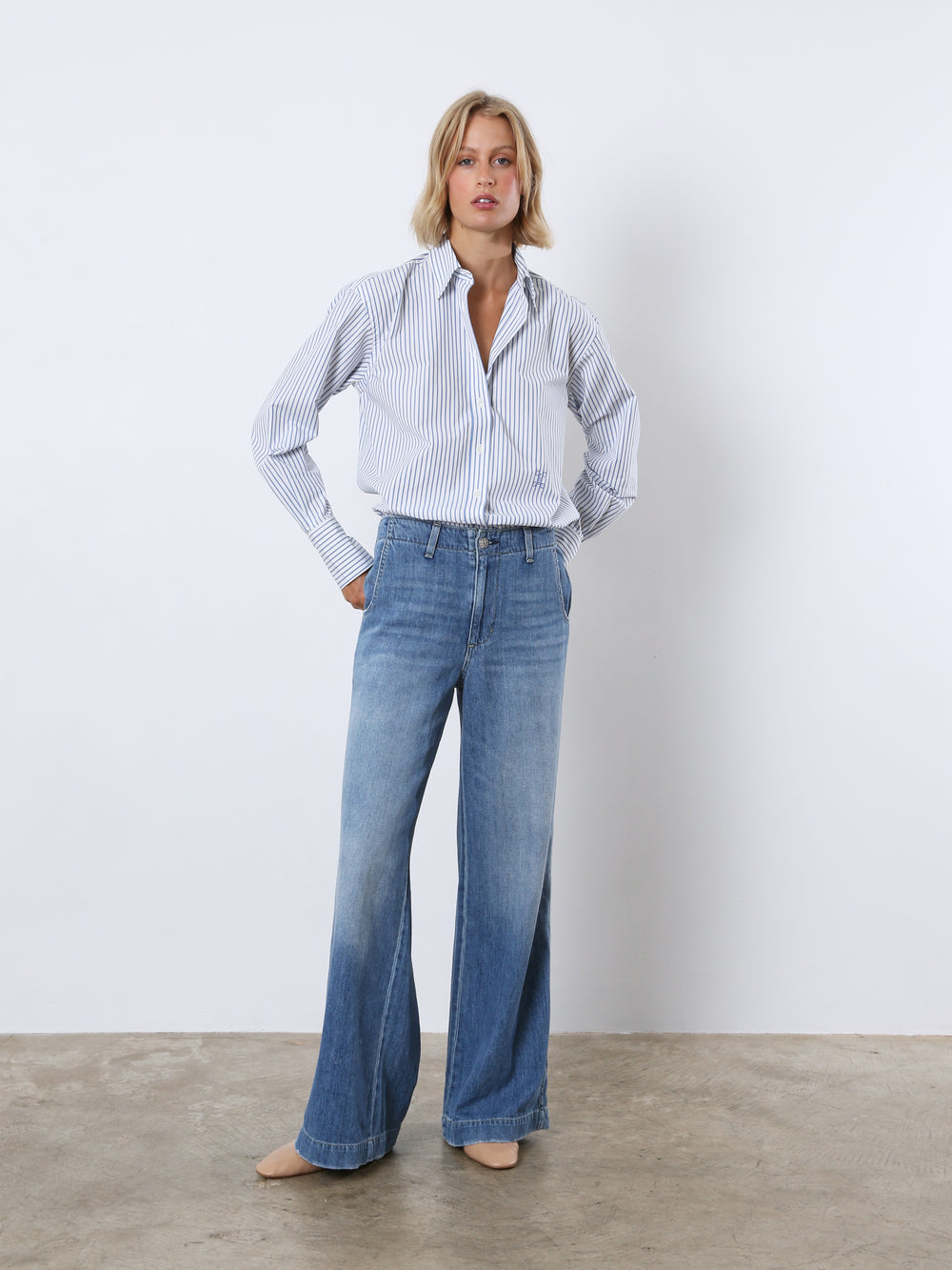 Classy Long Cuff Blouse