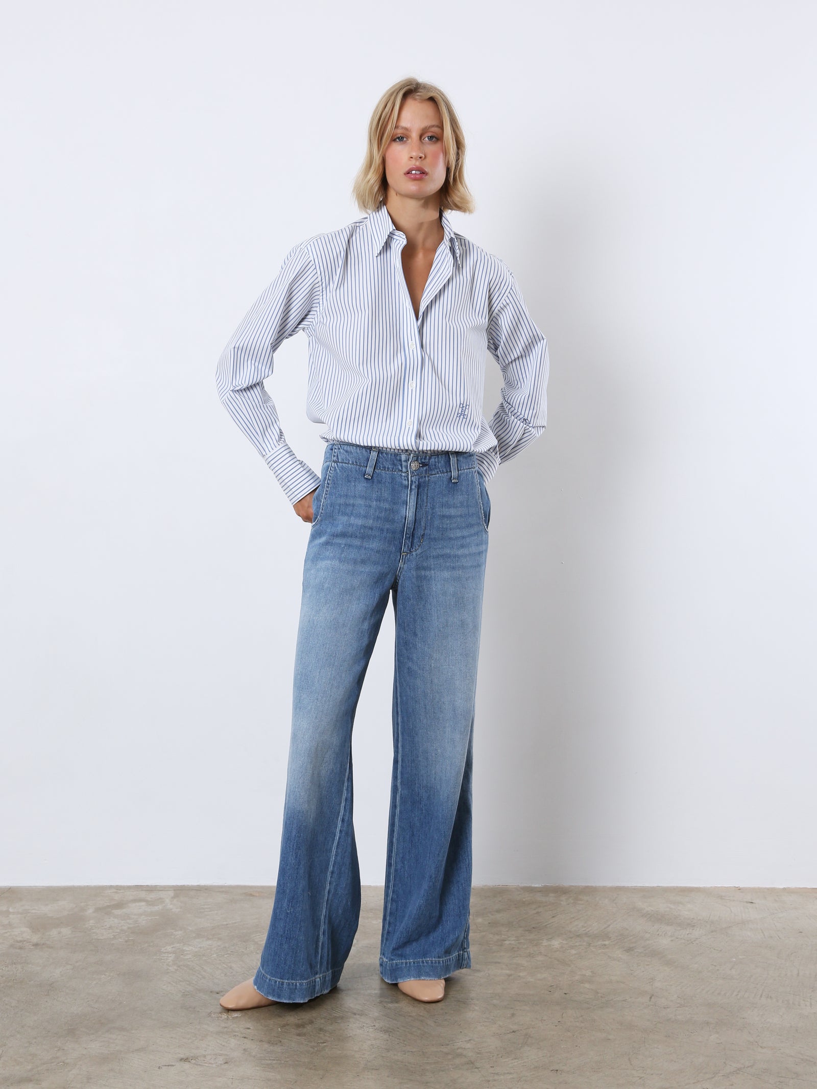 Classy Long Cuff Blouse