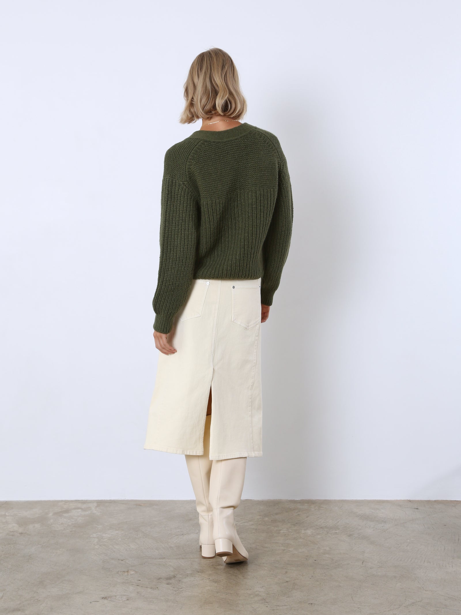 V Cardigan Long Sleeve
