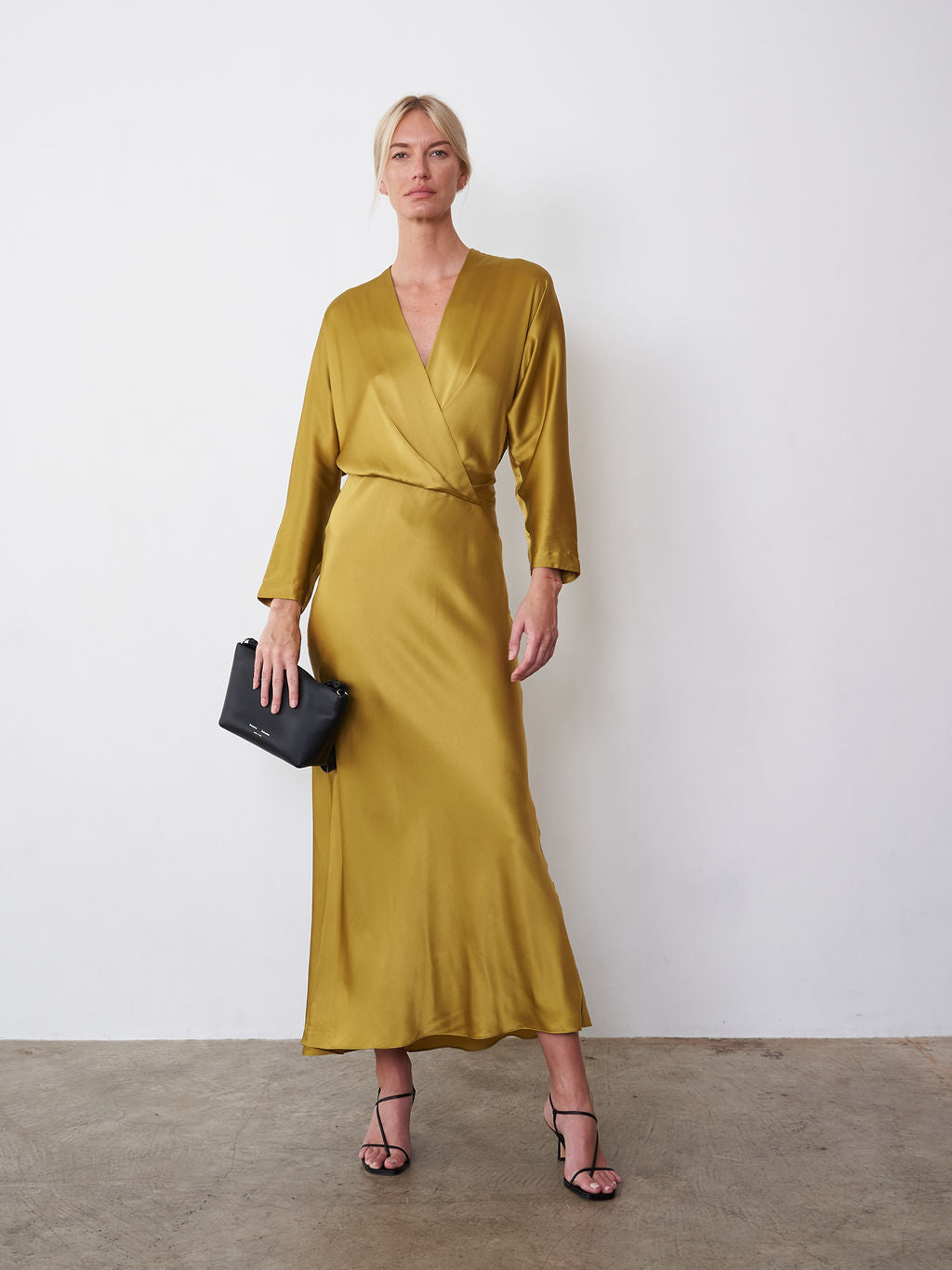 Long Sleeve Wrap Dress