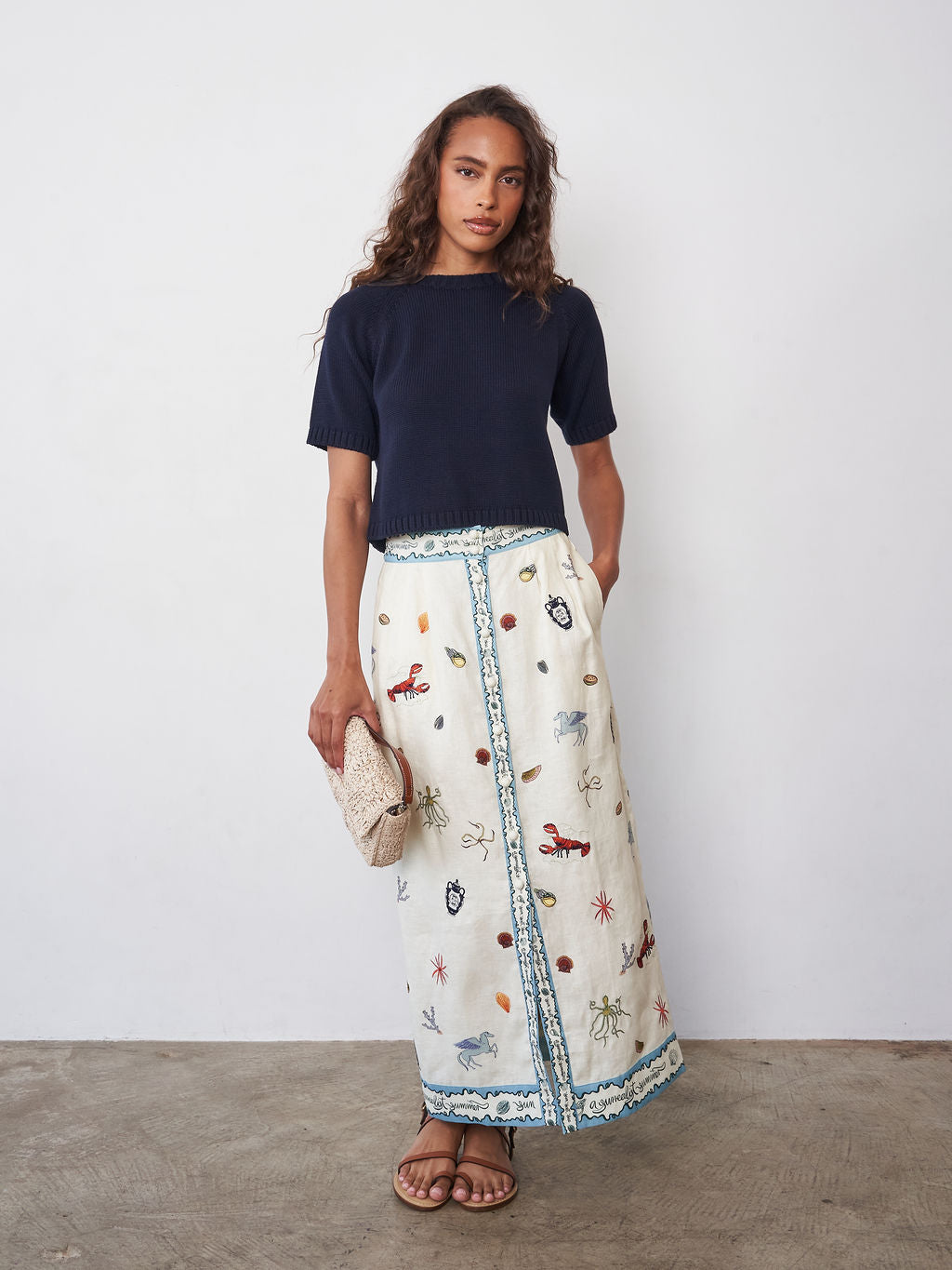 Sandy Embroidered Skirt