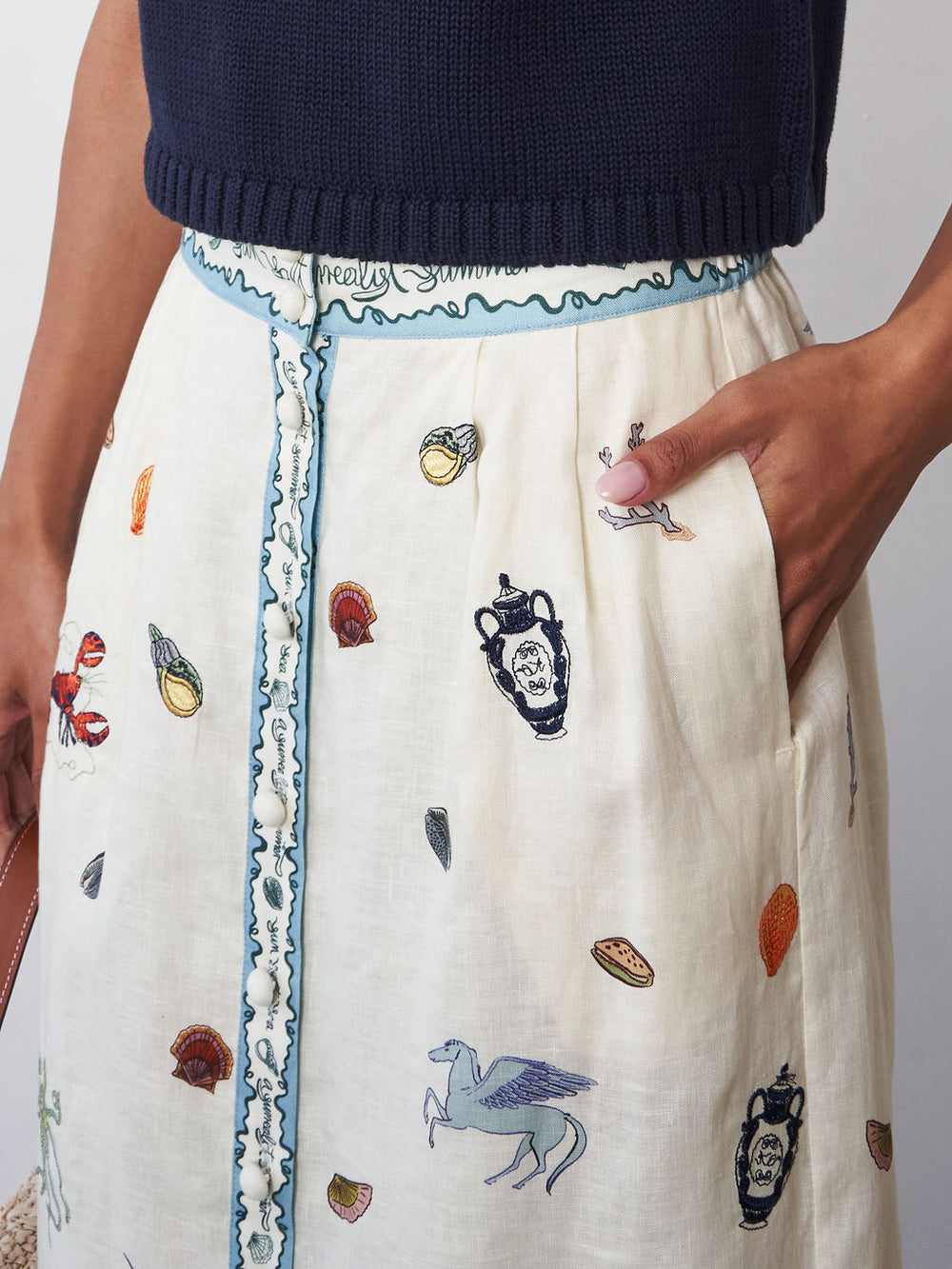 Sandy Embroidered Skirt