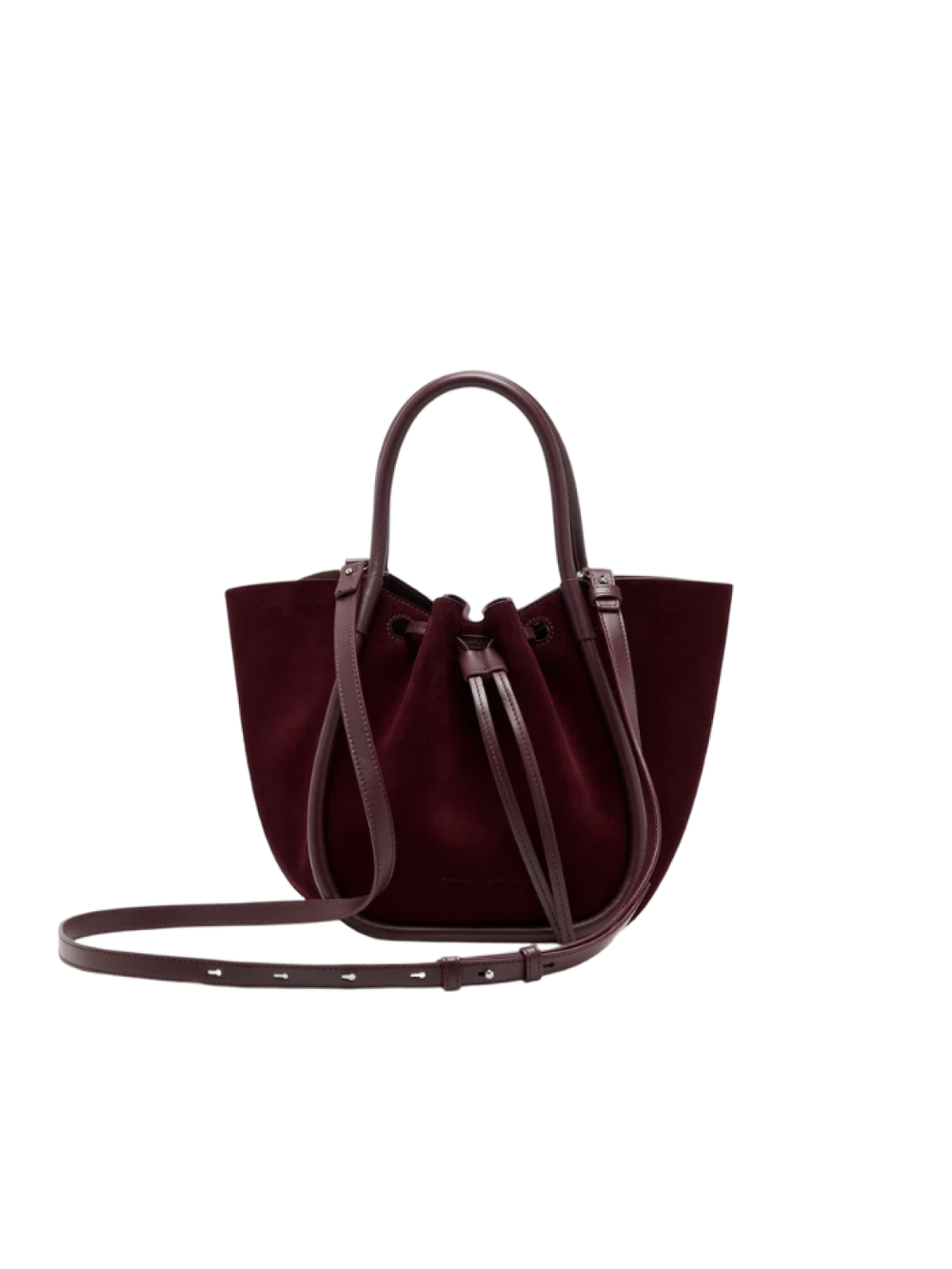 Small Ruched Tote - Soft Suede