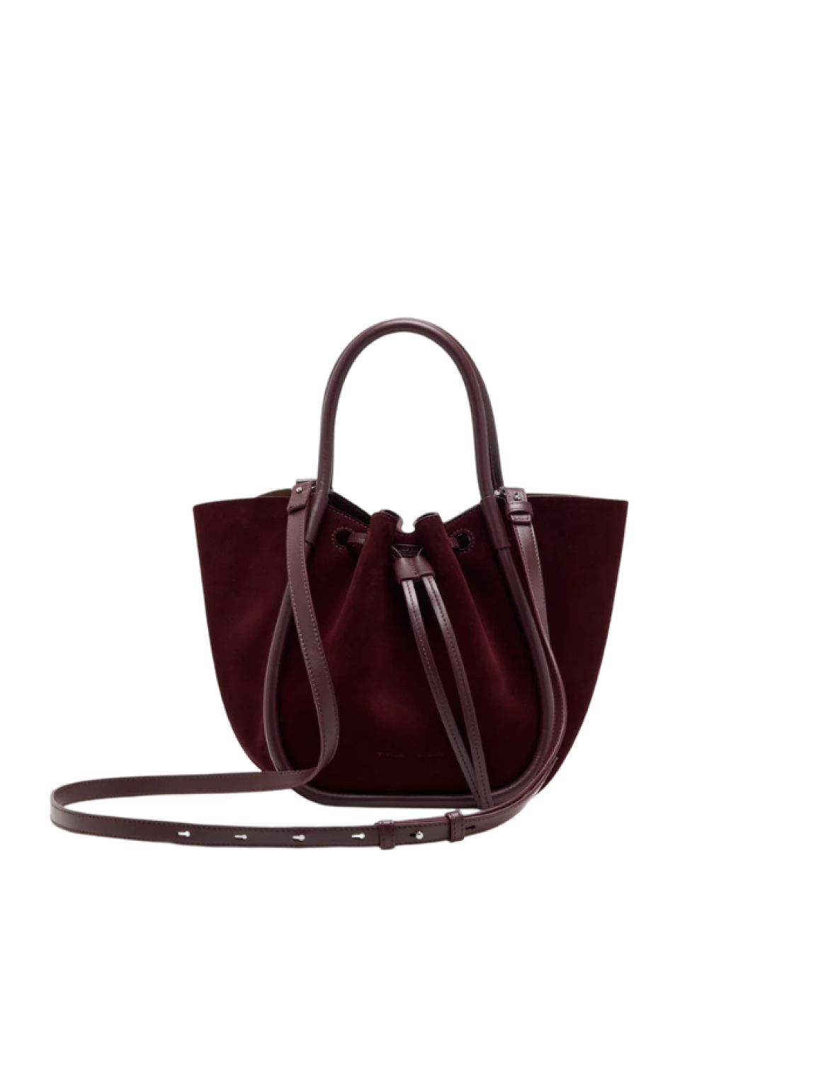 Small Ruched Tote - Soft Suede