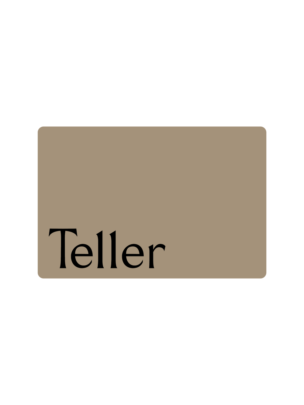 Teller Gift Card