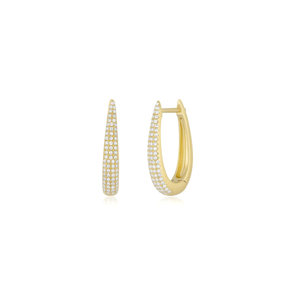 14KY Diamond Maeve Hoop Earrings