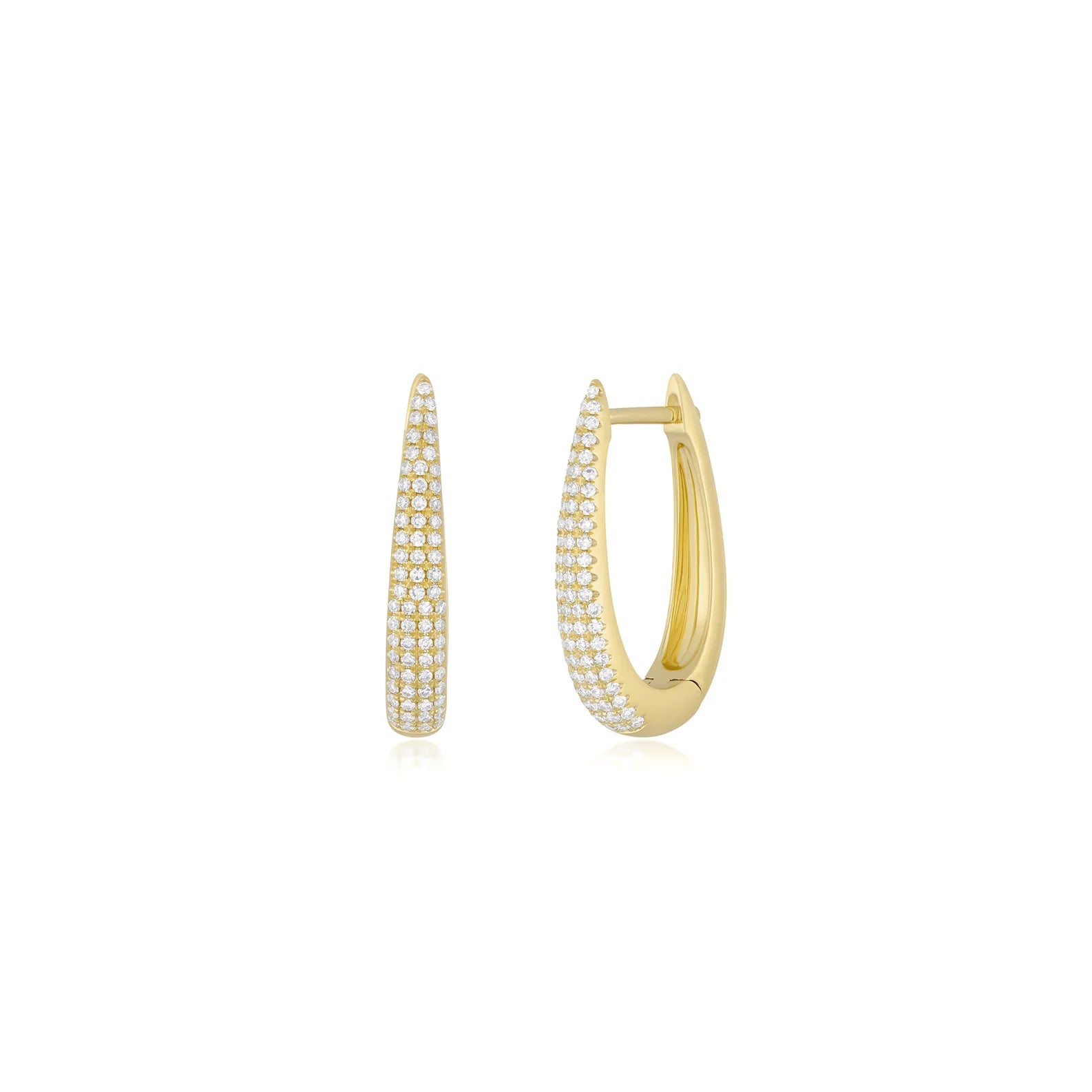 14KY Diamond Maeve Hoop Earrings