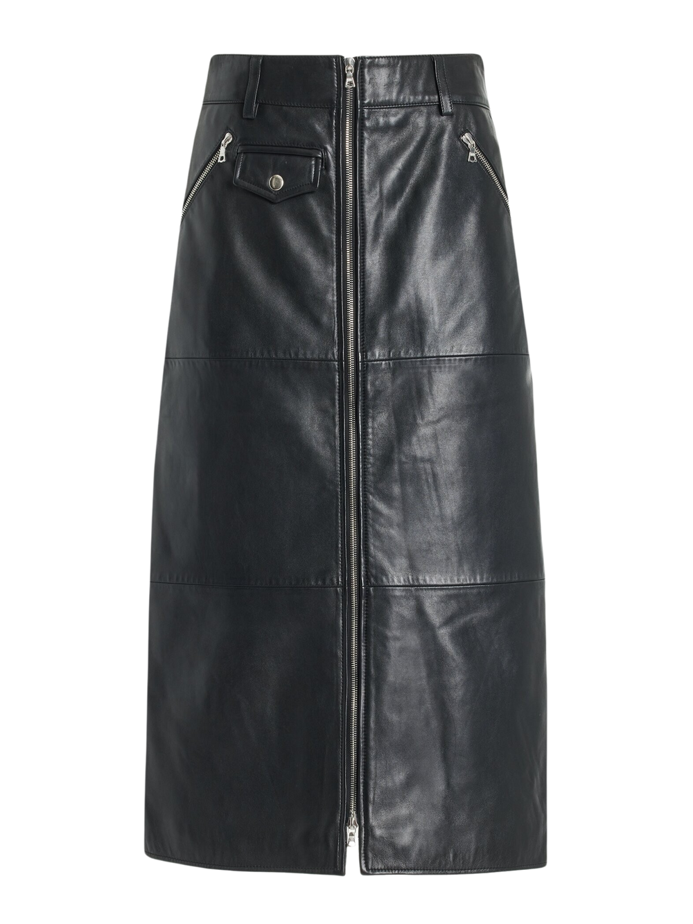 Lilia Front Zip Long Skirt