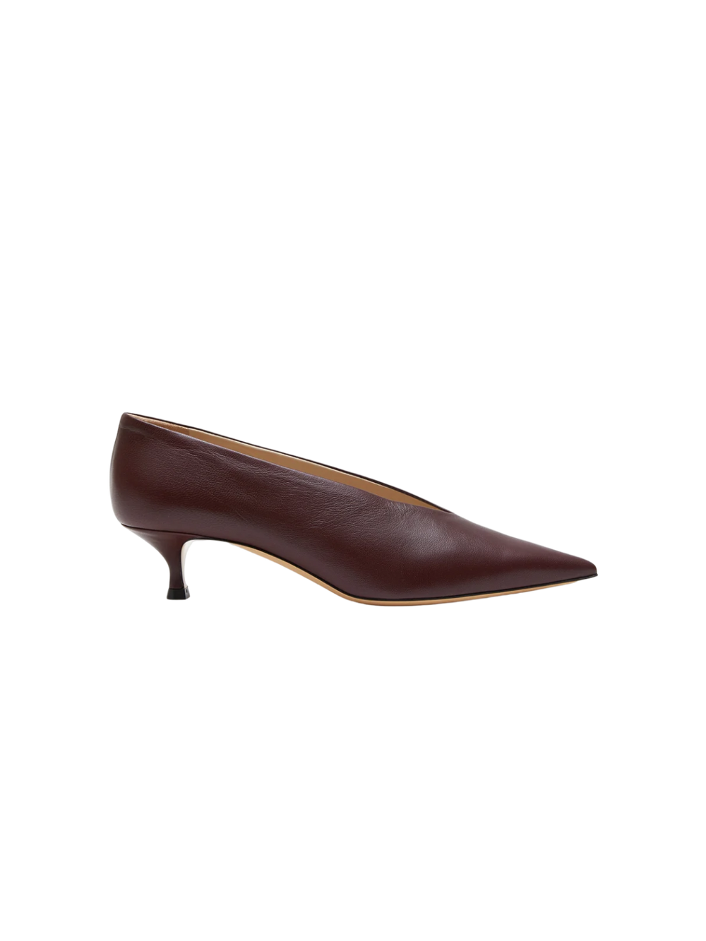 Babouche Kitten Heel - Plum