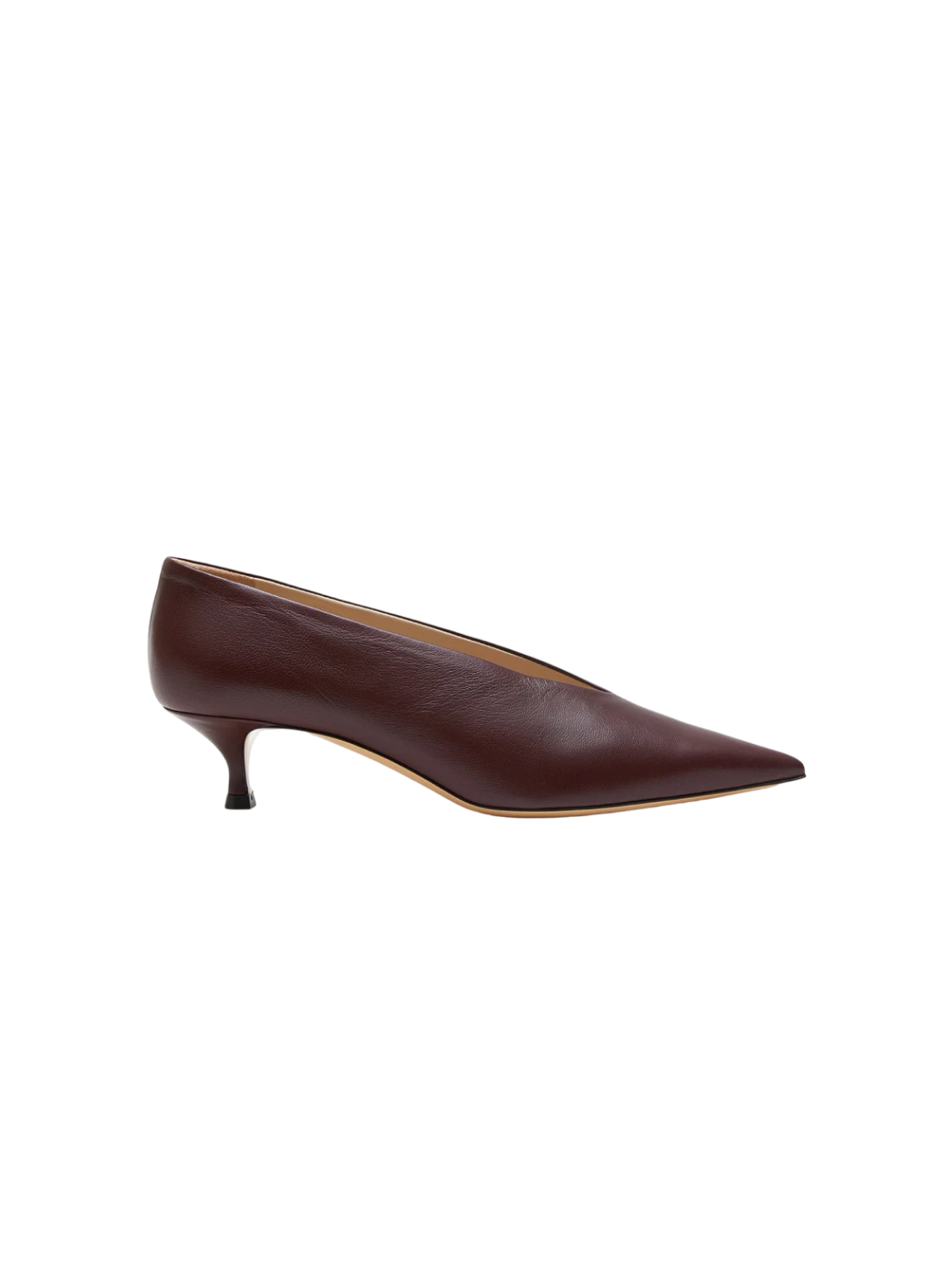 Babouche Kitten Heel - Plum