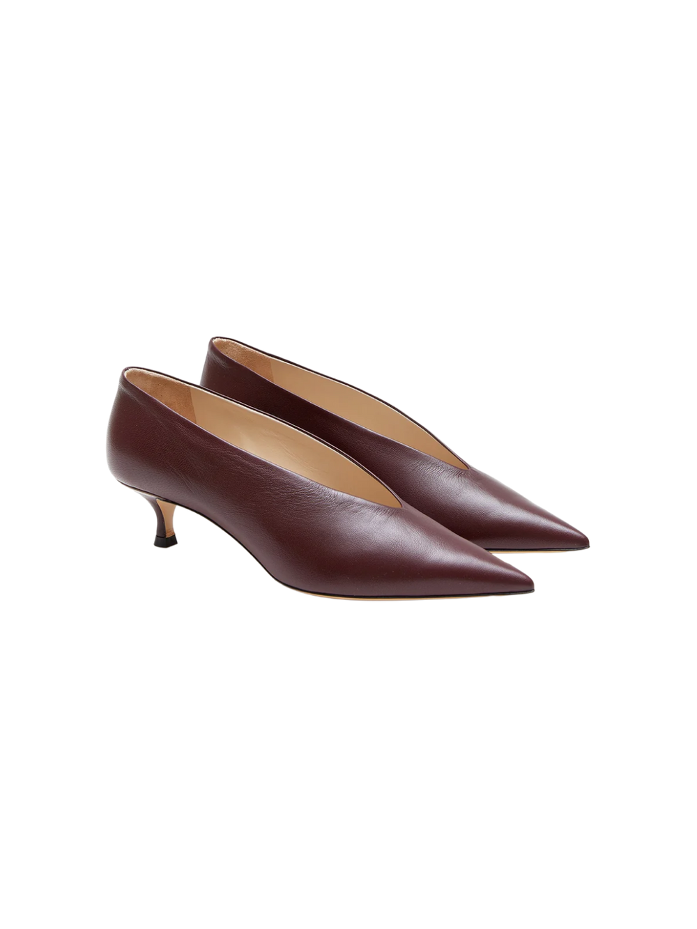 Babouche Kitten Heel - Plum