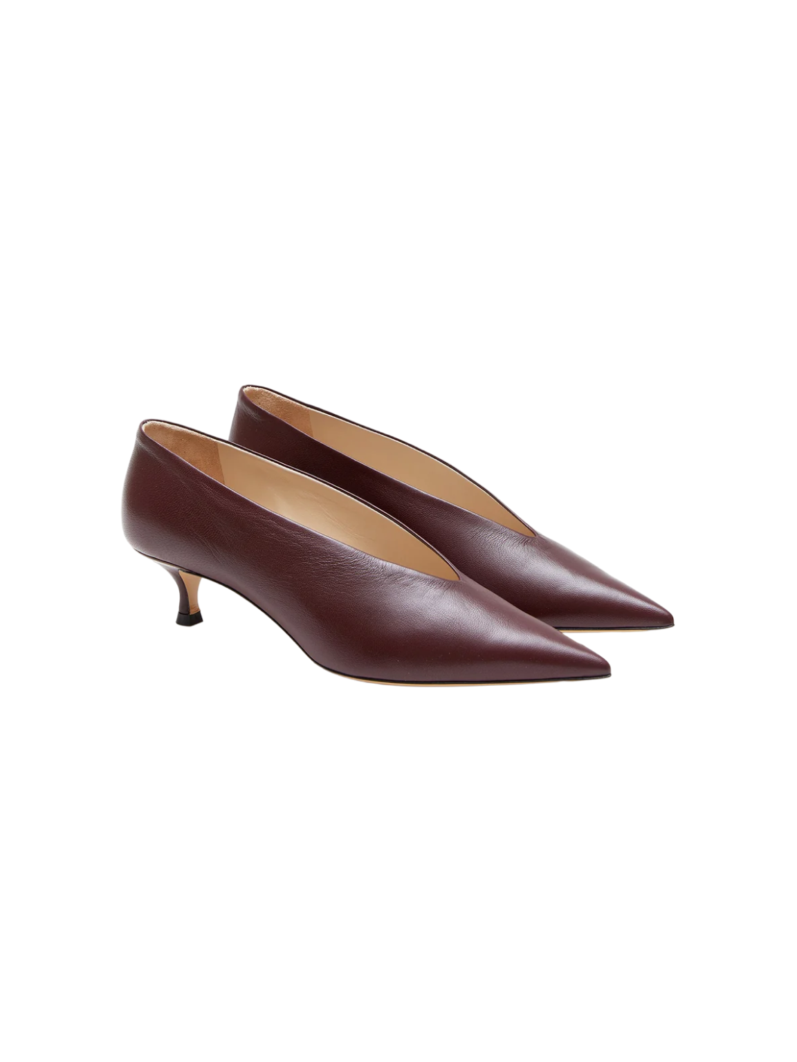 Babouche Kitten Heel - Plum