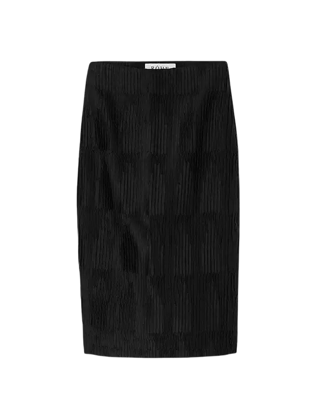 Plissé Satin Skirt