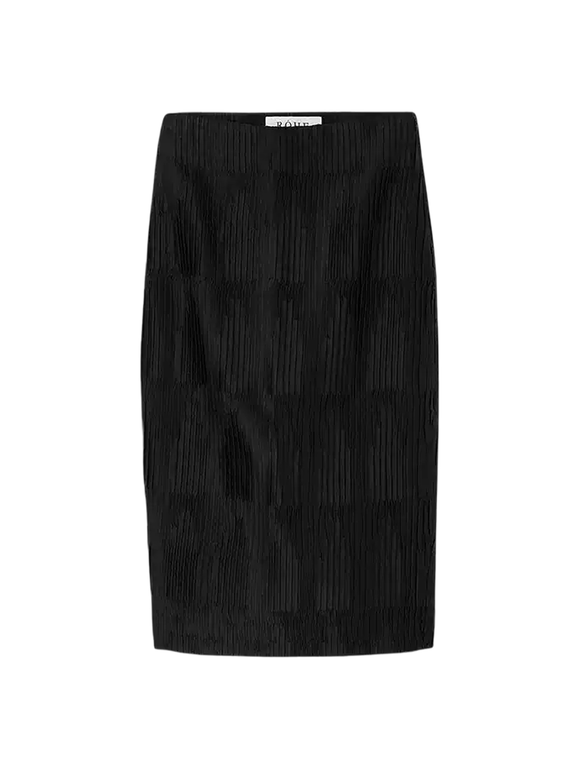 Plissé Satin Skirt