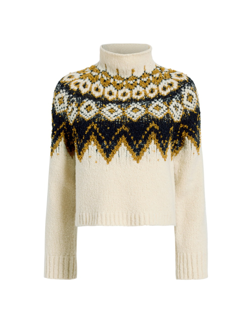 Lizzie Sweater in Textured Fairisle