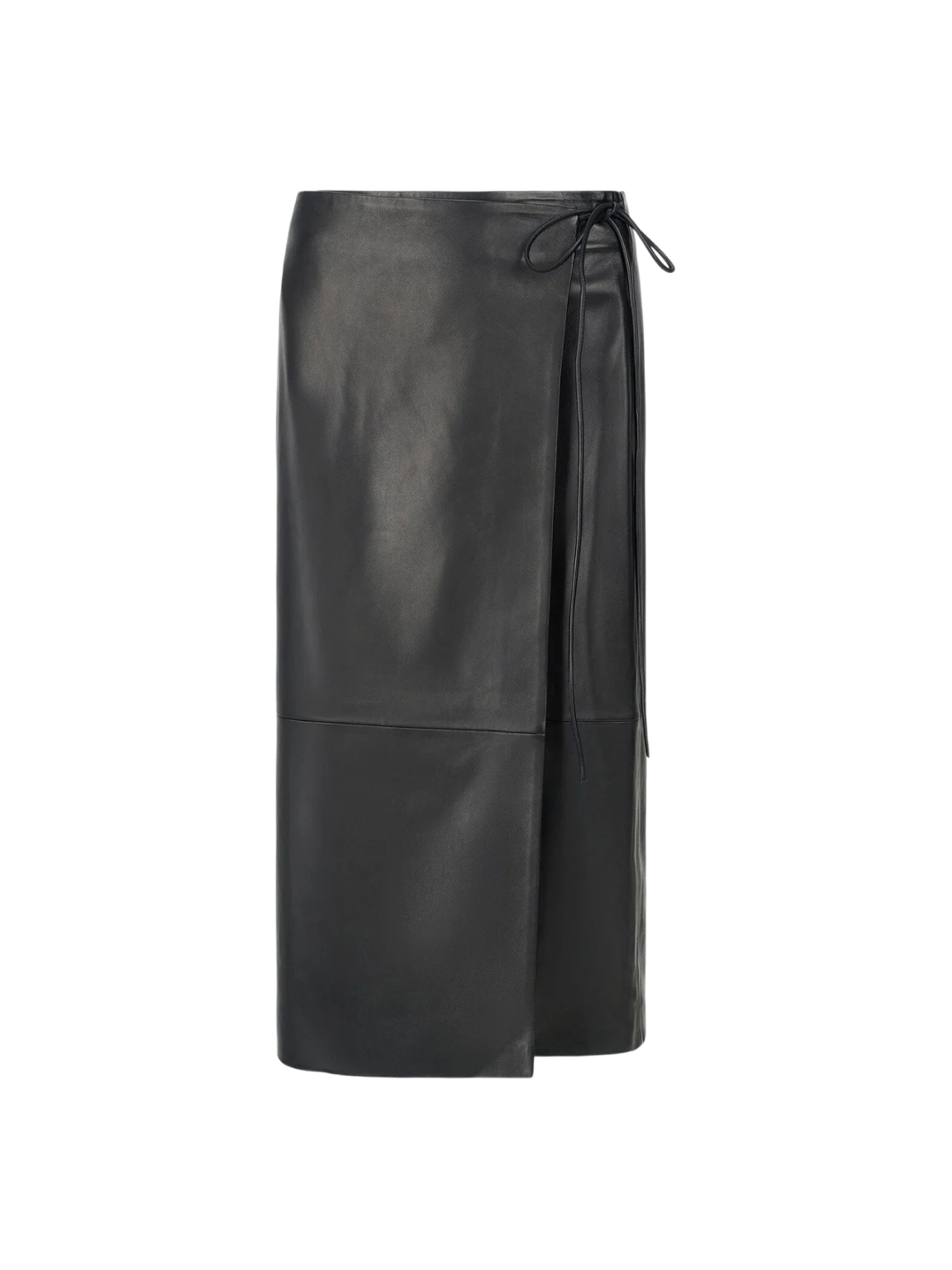 Roman Leather Wrap Skirt