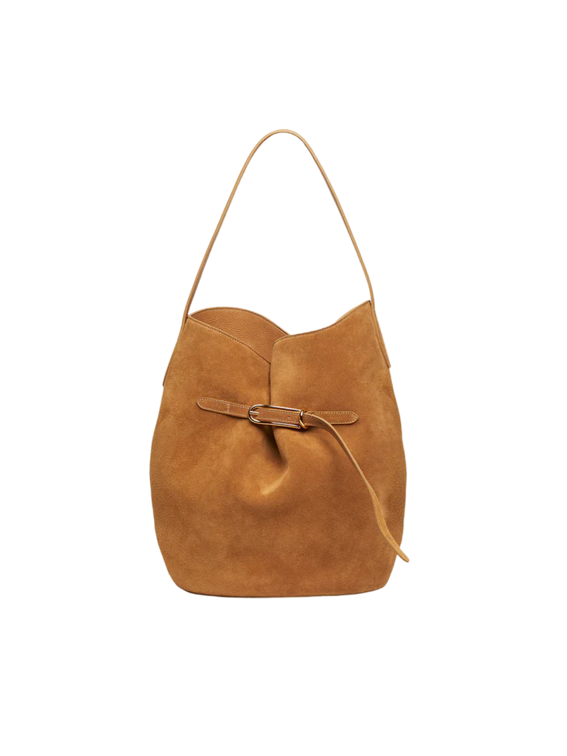 Large Belted Bucket Bag