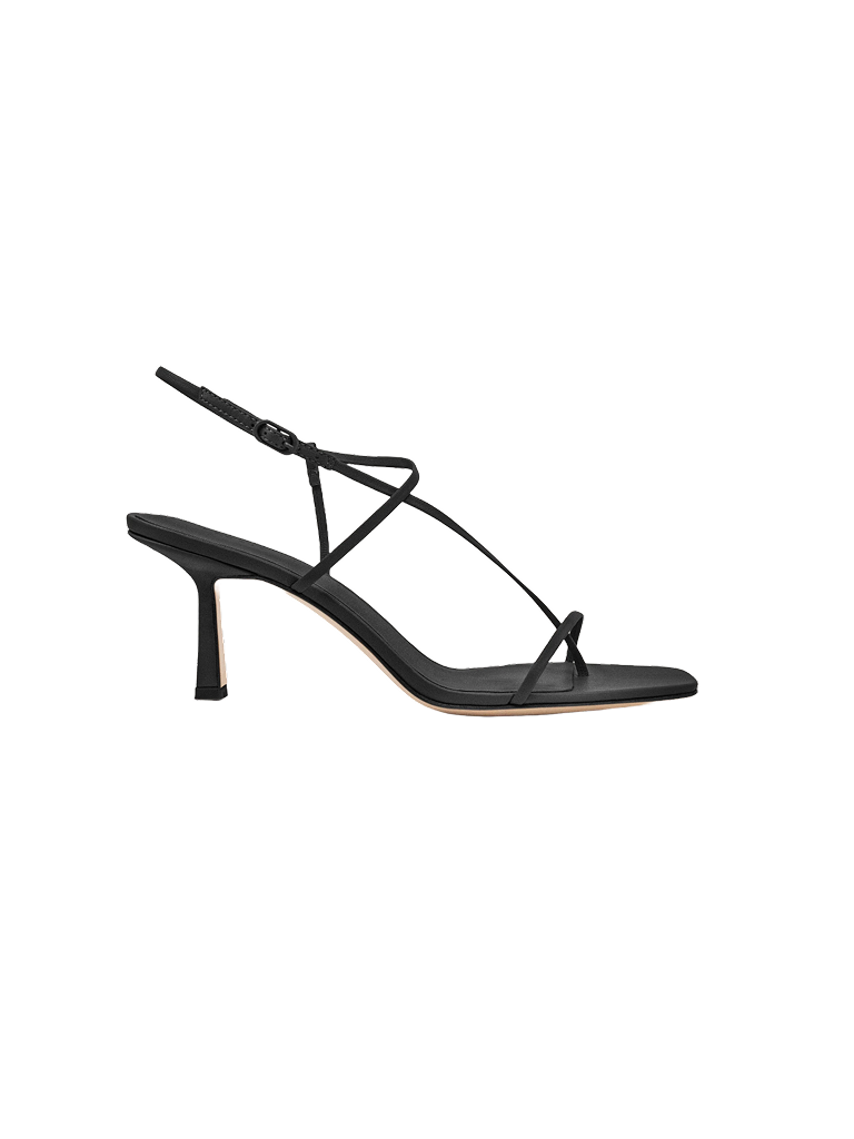 Cross Front 70 Heel - Black