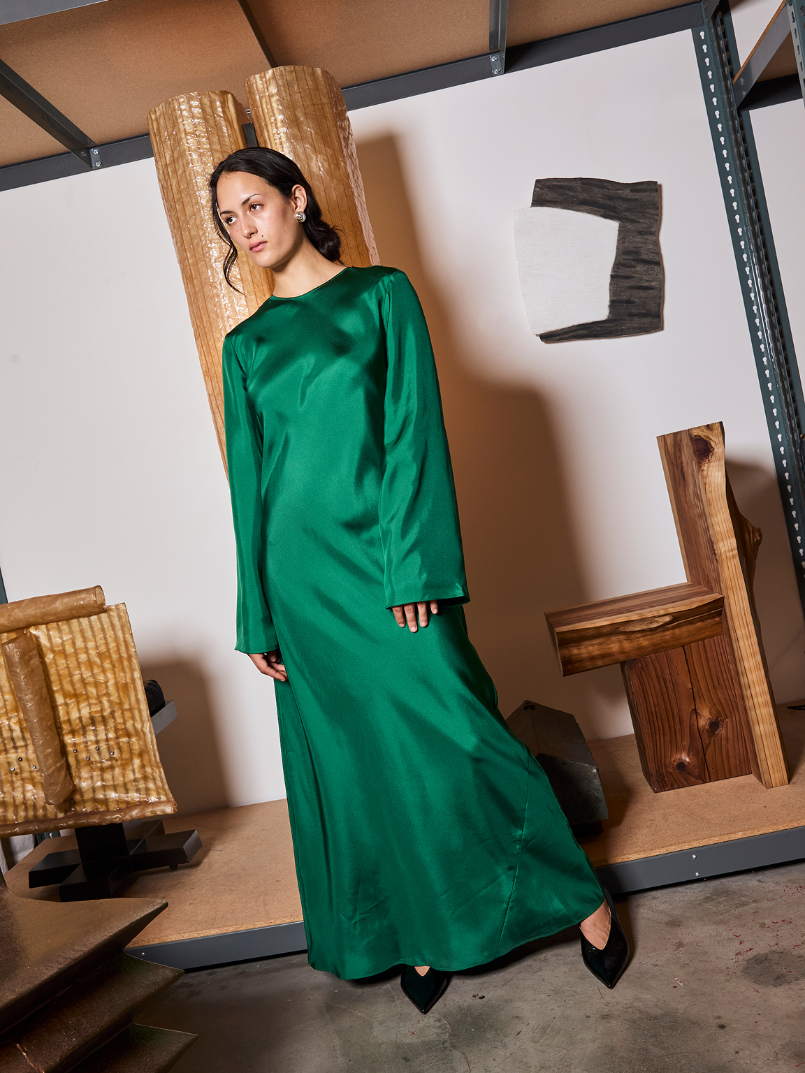 Fluid Silk Dress
