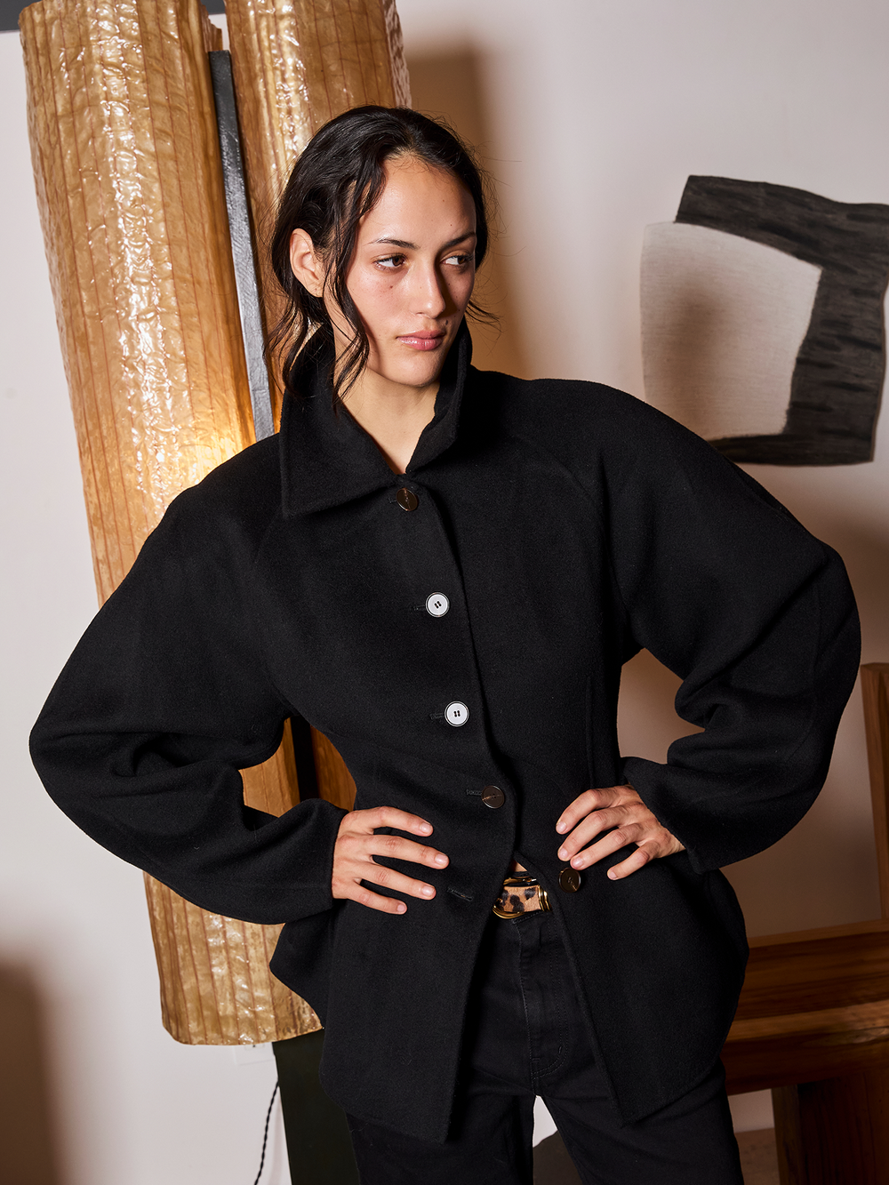 Double-Faced Sculptural Jacket