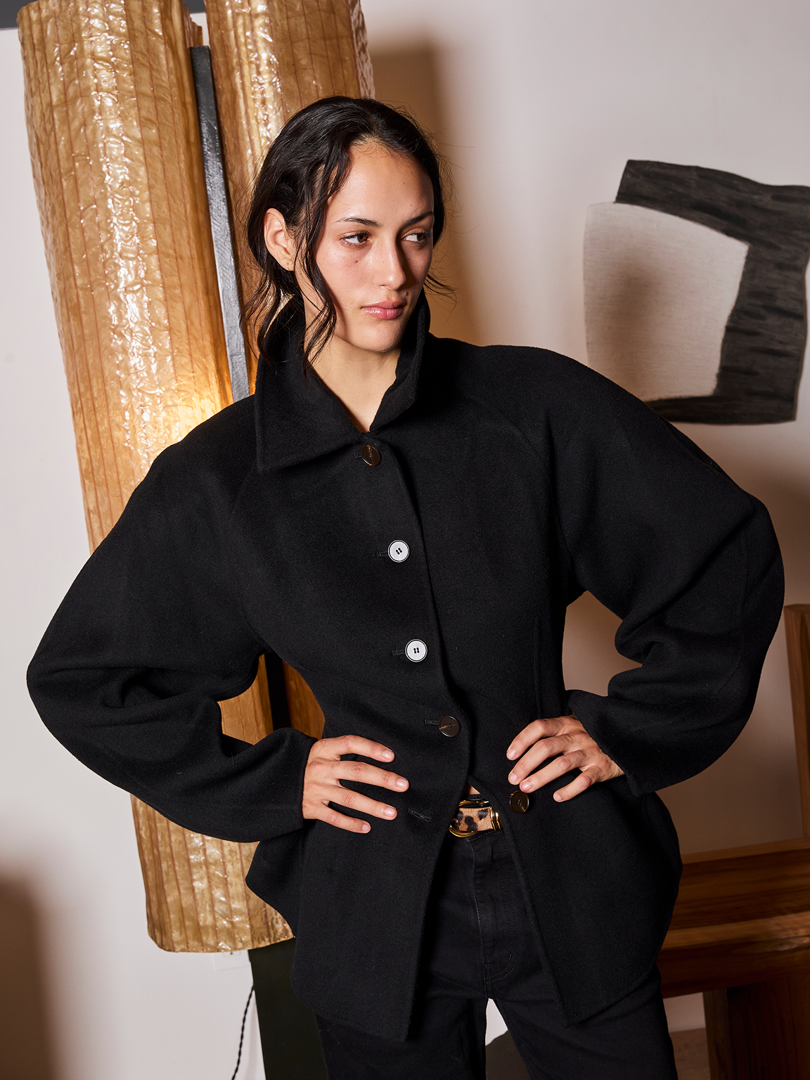 Double-Faced Sculptural Jacket