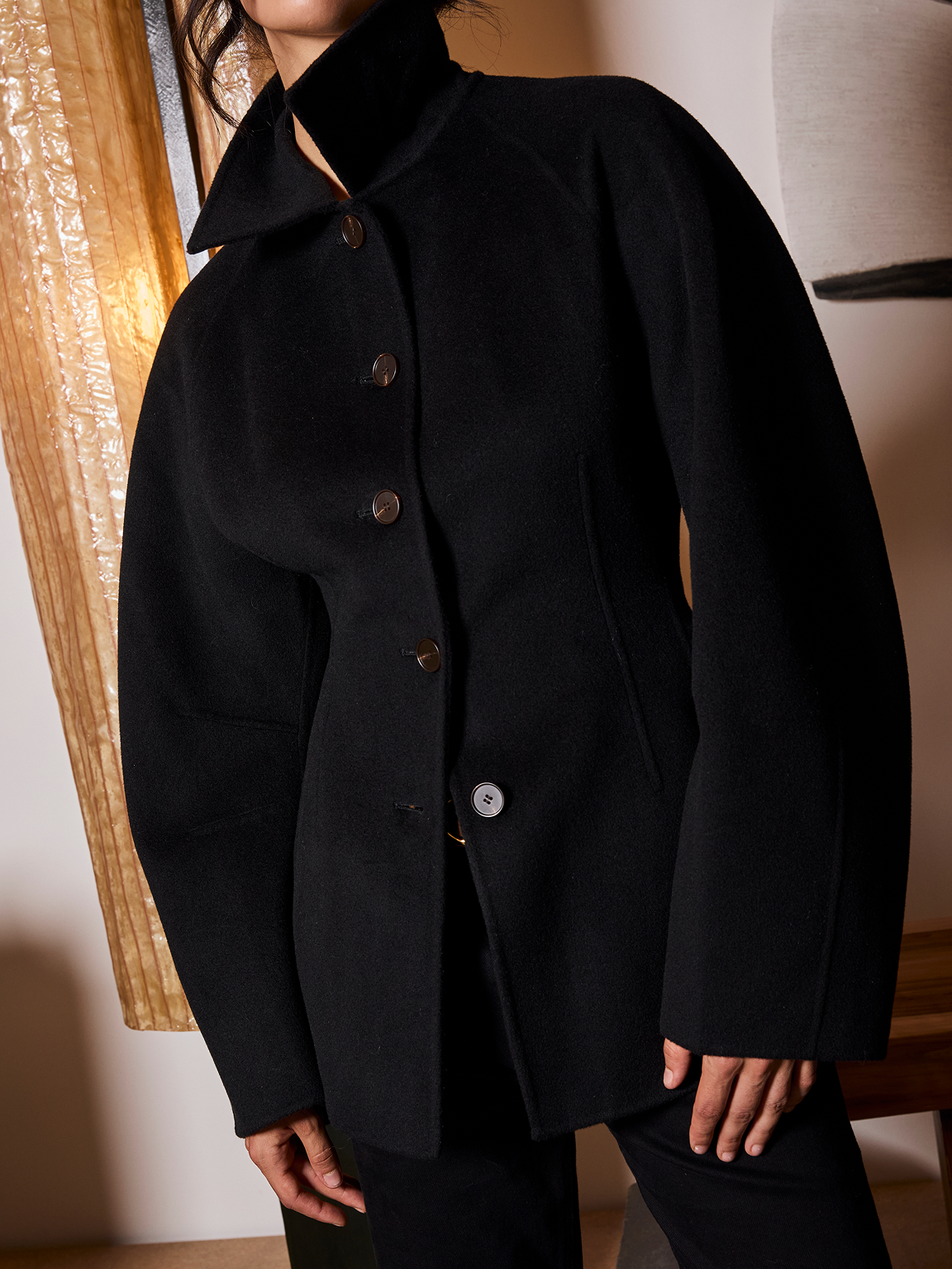 Double-Faced Sculptural Jacket