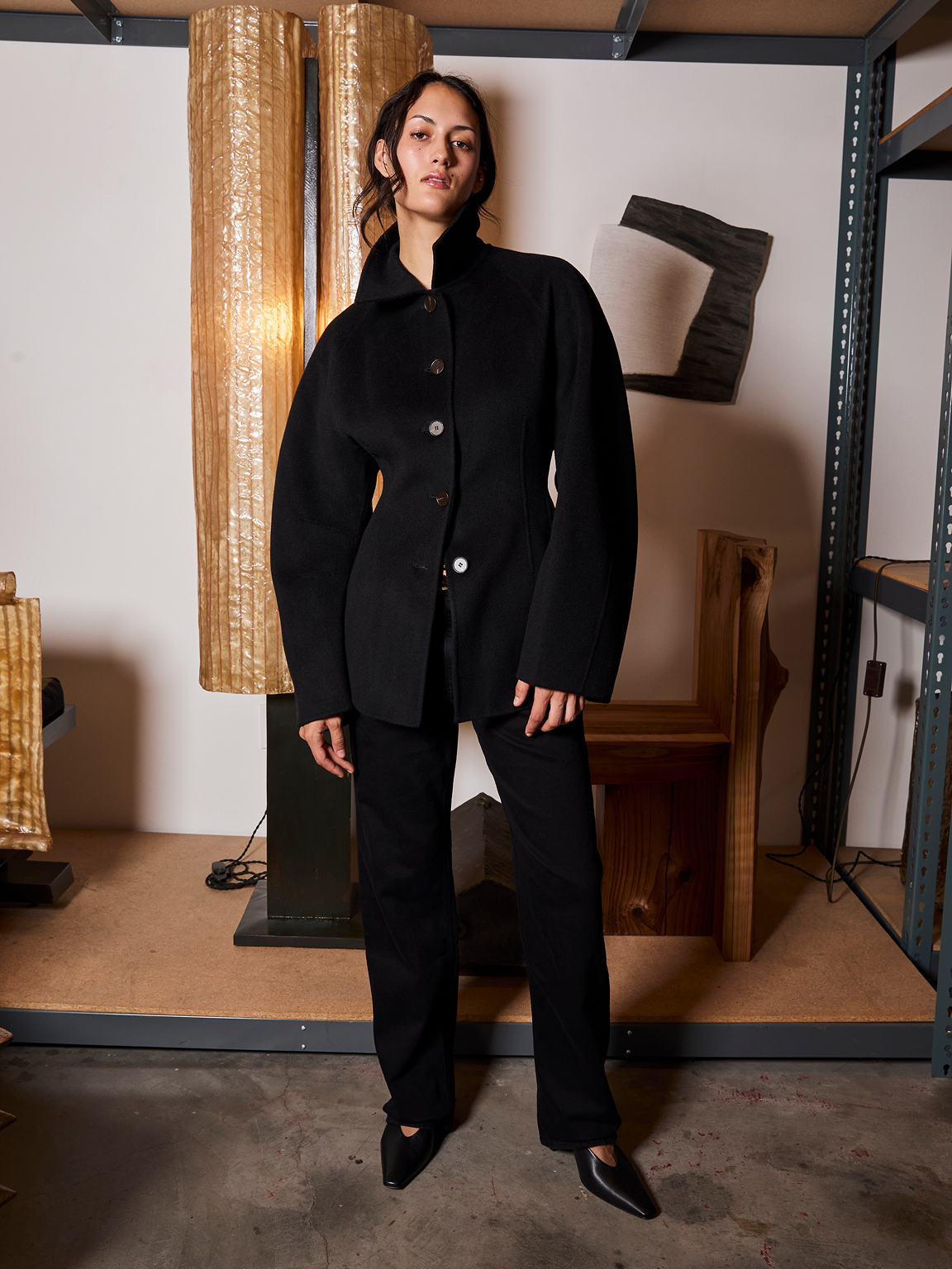 Double-Faced Sculptural Jacket