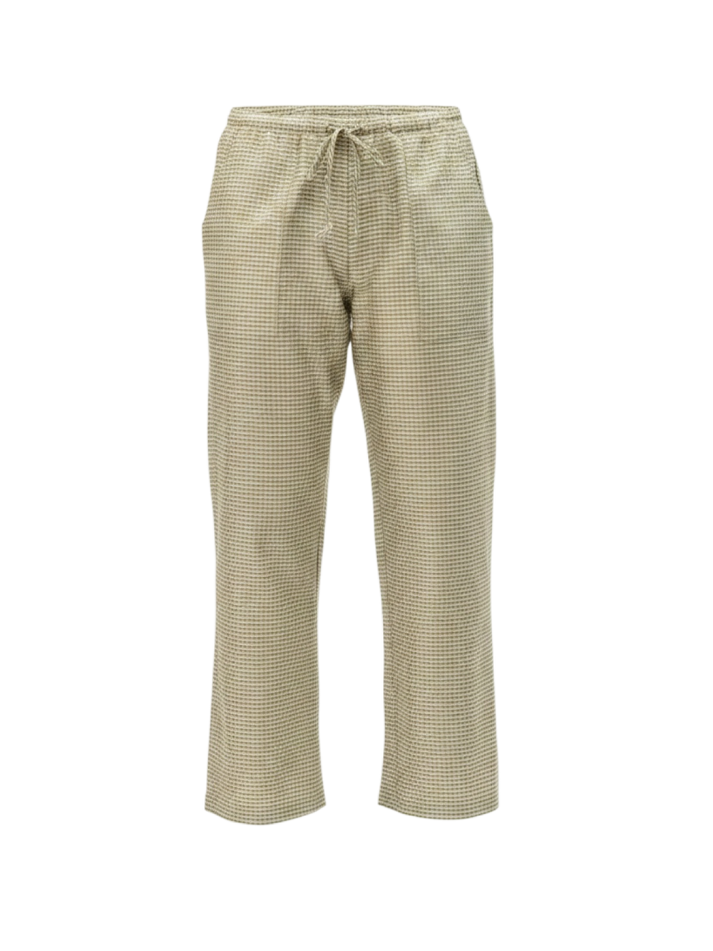 Taffeta Gingham Drawstring Cargo Pant