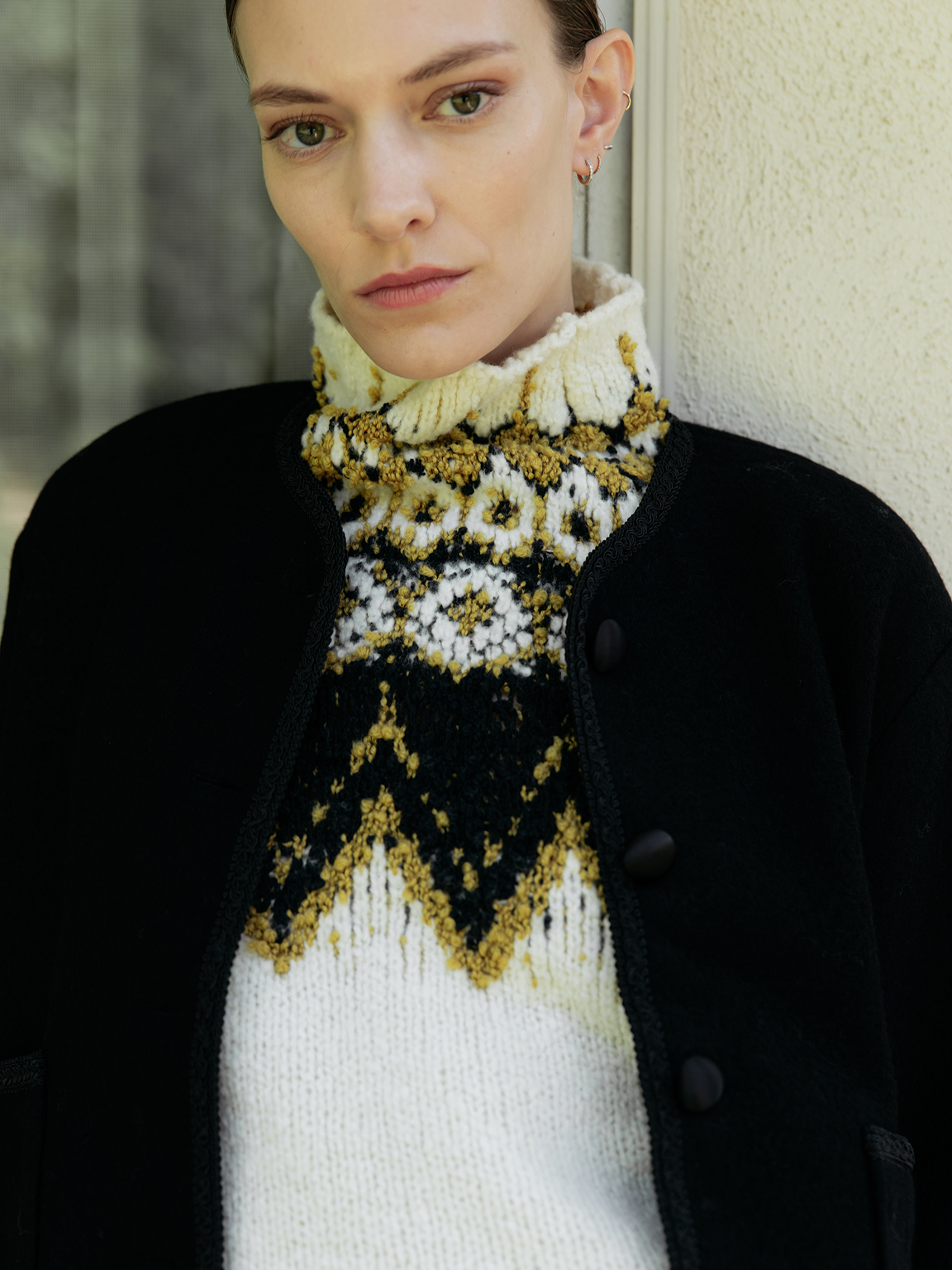 Lizzie Sweater in Textured Fairisle