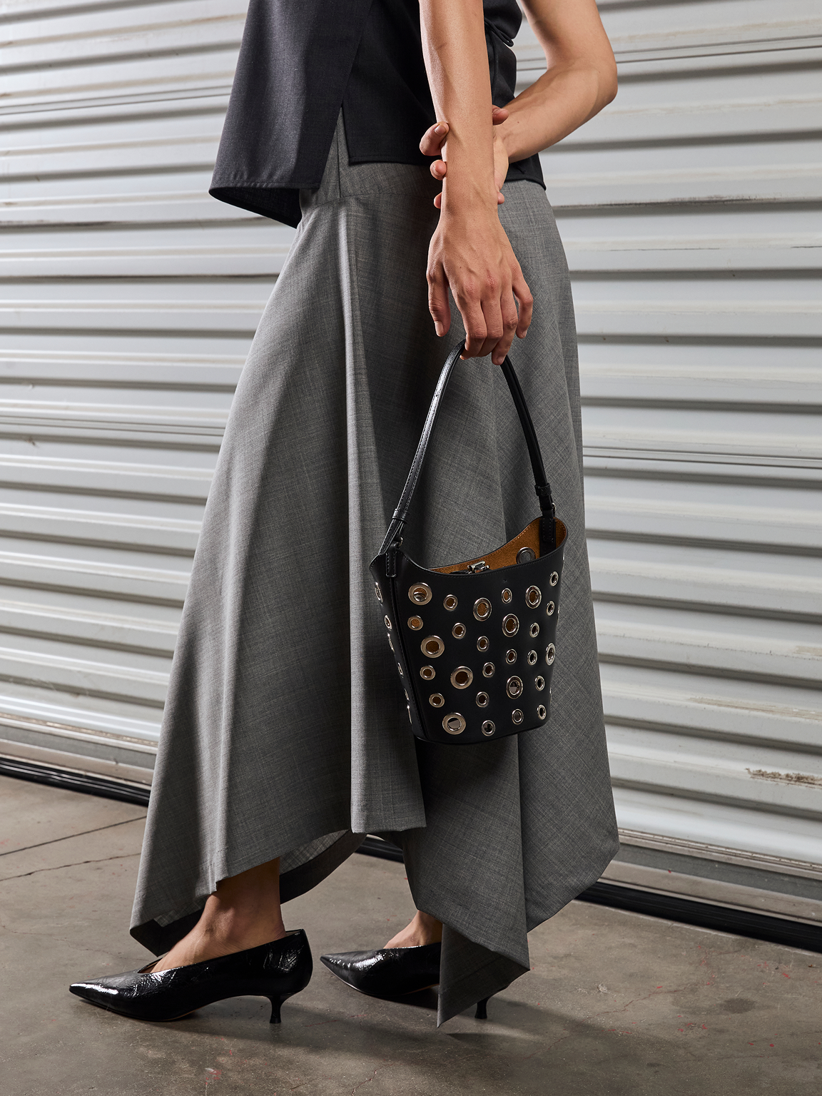 Wool Asymm Skirt