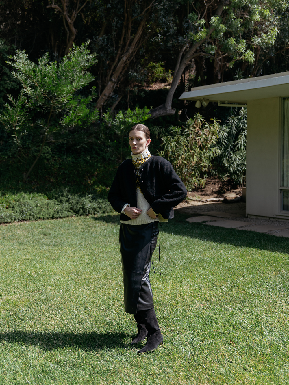 Wally Boot - Black Suede