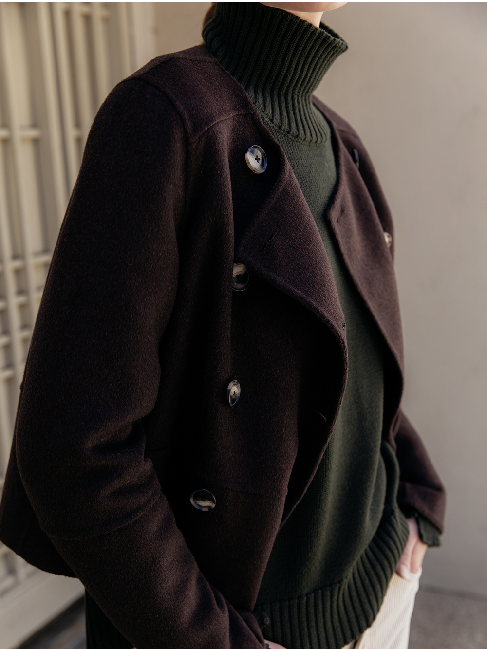 Courtney Jacket in Double Face Wool