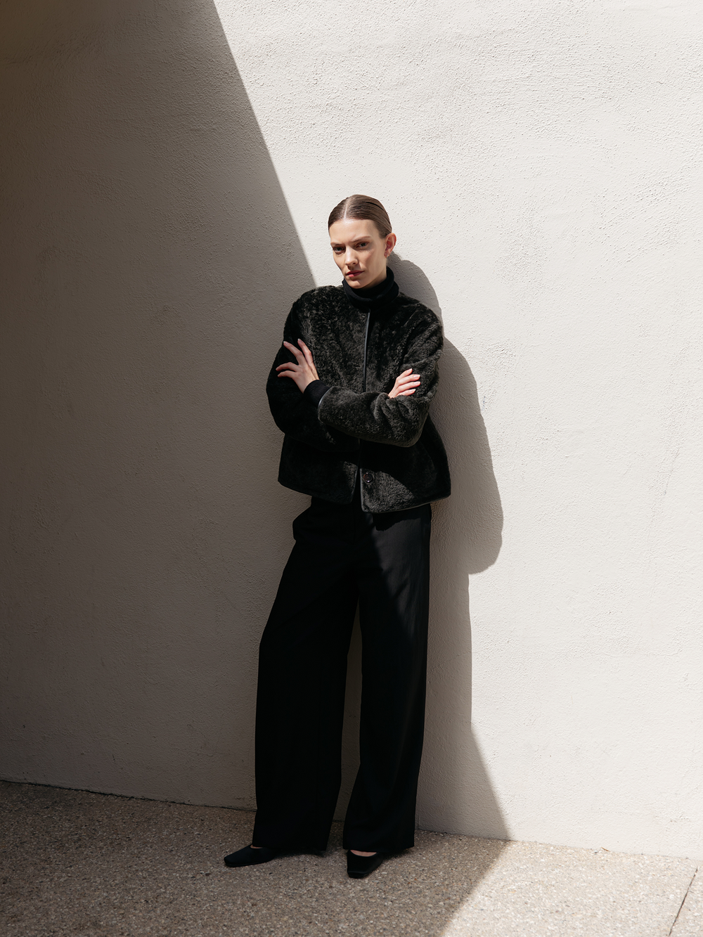 Lydia Pant in Drapey Suiting