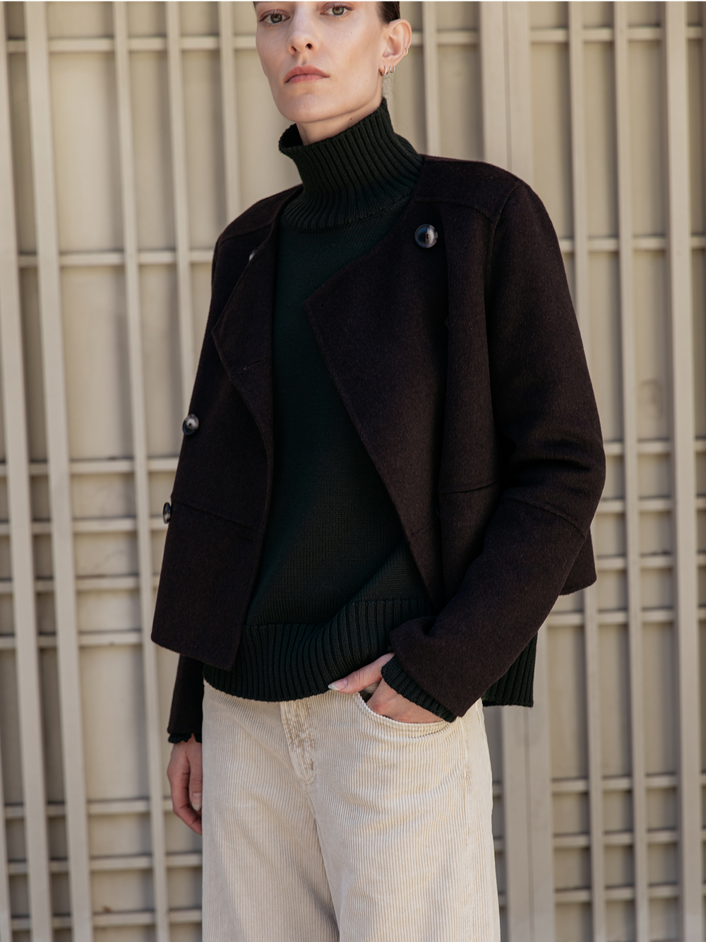 Courtney Jacket in Double Face Wool