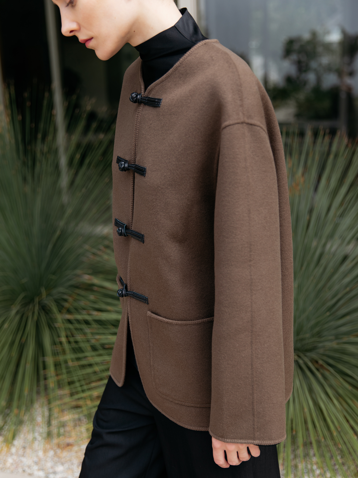 Mandarin Double-Face Jacket