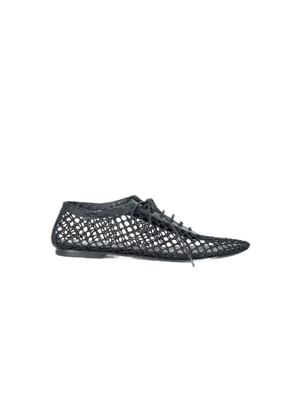 Kit Lace Up Flat - Black