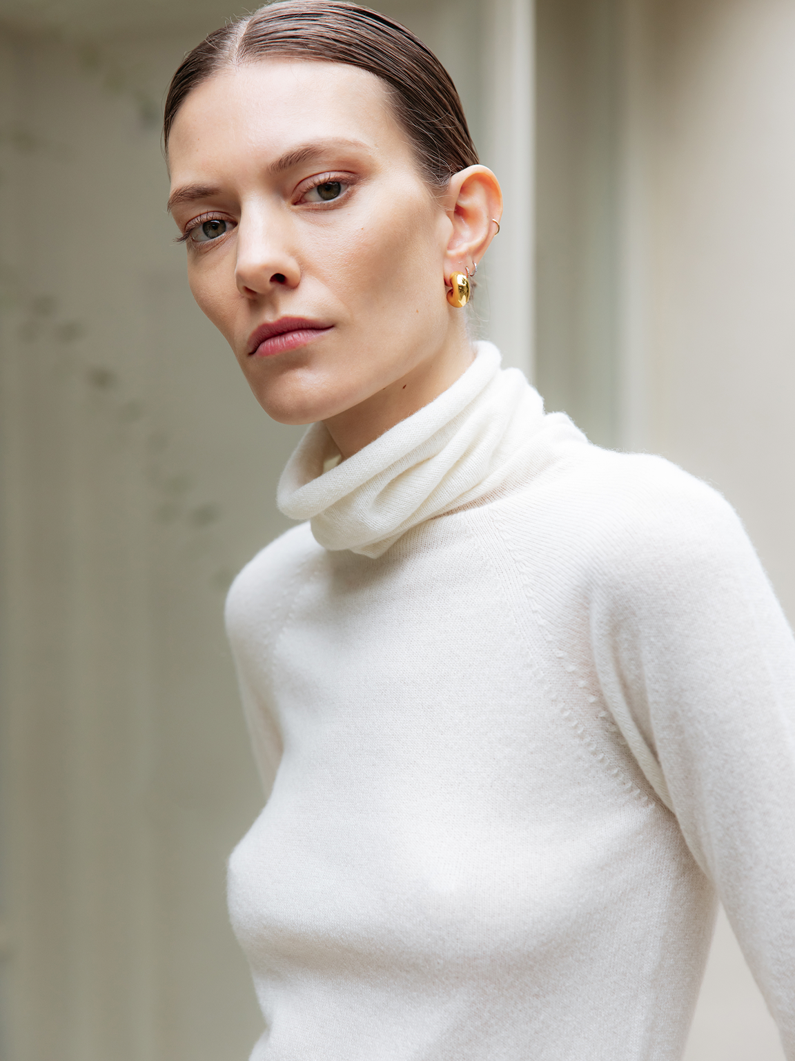 Virgin Cashmere Turtleneck